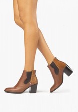 Scarpe Nero Giardini donna texani in pelle I013071D cuoio made in Italy