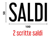 2 VETROFANIE ADESIVE SCRITTA