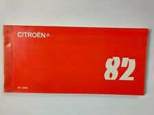 Manuale Officina CITROEN 1982 A LNA VISA GSA CX Prontuario tascabile Originale