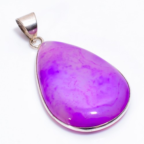 Ciondolo viola agata del