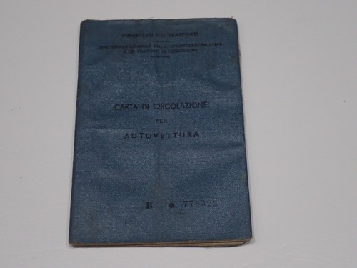 Fiat 600 libretto di - 600,