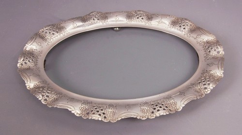 Vassoio art nouveau argentato - vassoio,