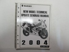 2004 Suzuki Nuovo Modello Tecnica Update Seminar Manuale 99923-15204 OEM 08