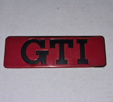 Stemma originale VW Golf II 2 88-92 lifting emblema rosso GTI  191 853 714 USATO