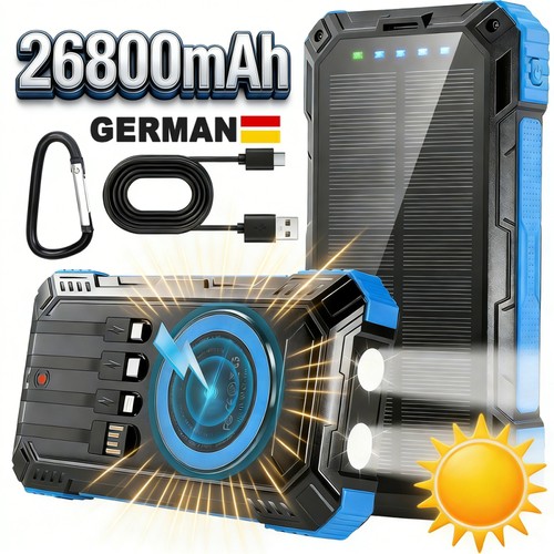 Solar power bank 26800mah - power,
