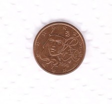 FRANCIA   RARA  MONETA  1  EUROCENT  1999