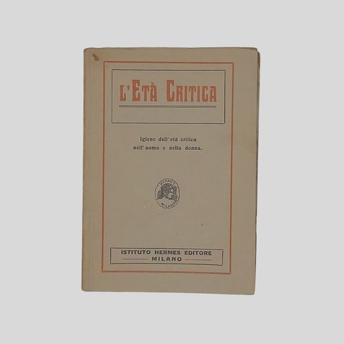 Libro età critica - libro, l'età