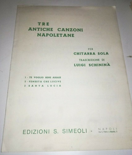Tre antiche canzoni - antiche,