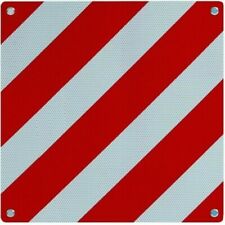 Pannello riflettente omologato per carichi sporgenti bianco rosso in alluminio