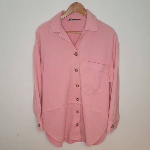 Zara rosa denim - denim, camicia