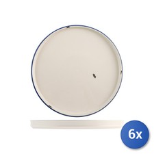 6x H&H Piatto tondo Rye in
