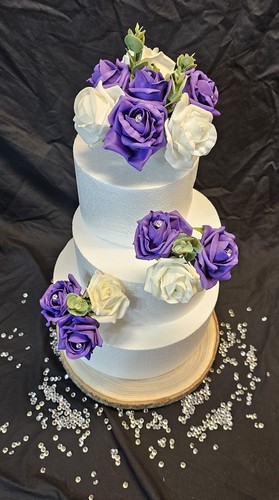 Cake topper rosa fiori