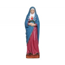 Statua della Madonna Addolorata in resina piena con occhi dipinti 31 cm