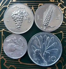 ($)   MONETE IN LIRE DEL 1949 (Serie completa) - REPUBBLICA ITALIANA 1946-2001