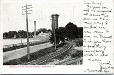 City Water Works, Norwalk Ohio - 1905 cartolina posteriore indivisa pubblicata