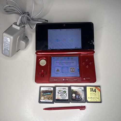 Console nintendo 3ds rosso - console,