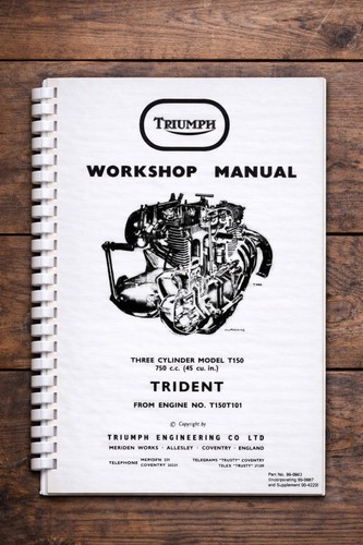 Manuale officina triumph t150 - manuale,