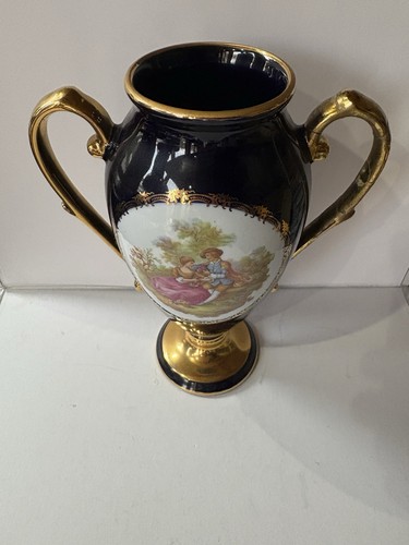 Vaso due mani limoges - vaso,