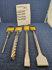(4 PZ) DeWALT TOOLS DW5349, DW5350, DW5453, DW5403 (scalpelli, punte per martello)