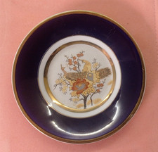 Kutani – Piatto in Miniatura in Porcellana Giapponese Dipinta a Mano - 10 cm