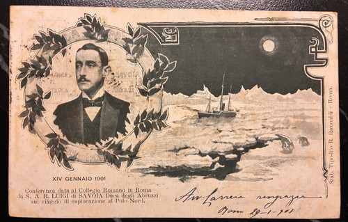 Cartolina spedizione polo nord - spedizione,
