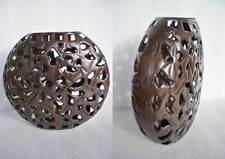 VASO IN METALLO TRAFORATO DA