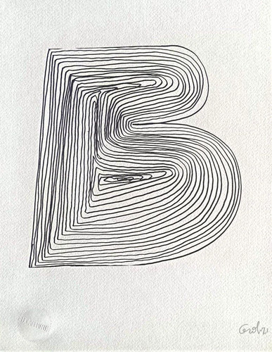 Mario ceroli lettera - mario, "b"
