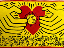 Keith Haring Litografia COA originale firmata numerata a mano certificato #]