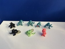 KOMBATTINI LOTTO 8 MINI FIGURE ALIENI VINTAGE ANNI 80/90 RETRO TOYS No Exogini