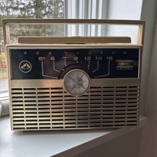 Radio d'epoca a valvole RCA Victor 1bX78 NON TESTATA blu