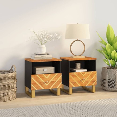 Vidaxl comodini marrone e - vidaxl,