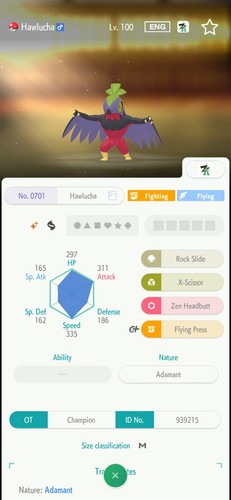 Hawlucha 6iv shiny - hawlucha, per