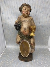 Antique Wooden Sculpture Wine