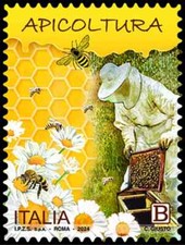 Italia 2024 api da miele, insetti, natura, fiori, apicoltura, cibo MNH