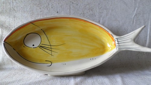 Piatto pesce ceramica vietrese - piatto,