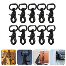 10pcs cordino bordo della cinghia fibbia girevole a scatto a scatto a scatto