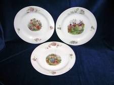 Lotto 3 piatti primi del '900 - Verbanum Stone Sci Laveno - Angelica Kauffmann