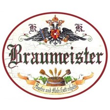 Targa porta mastro birraio