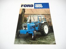 Ford 4100 4600 depliant trattore dati tecnici descrizione 12/1977