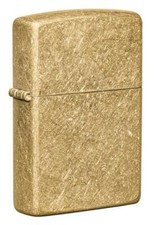 Zippo tumbled brass - tumbled,