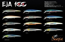 ARTIFICIALI EJA 100 SF SEASPIN MINNOW LURE ESCA MARE SPINNING SEÑUELO SPIGOLA