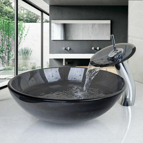 Vasca vetro bagno nero - vasca,
