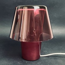 Lampada IKEA GAVIK Bordeaux da Tavolo Vetro Fungo Helena Svensson VINTAGE 90