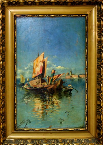 Venezia olio bordo - venezia., a