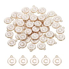 Alphabet C Letter Charm Double