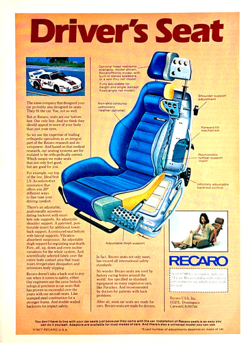 1978 pubblicità recaro - recaro, usa