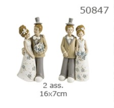 4 PZ Cake Topper Statua sposi
