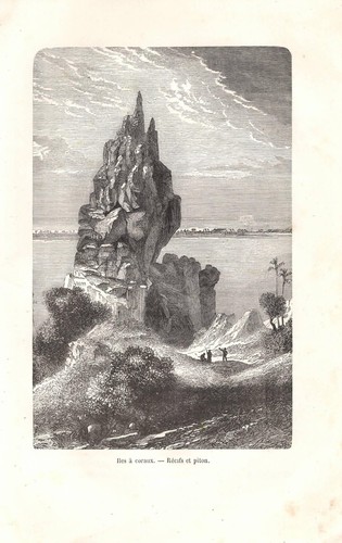 Stampa antica tahiti barriere - stampa,