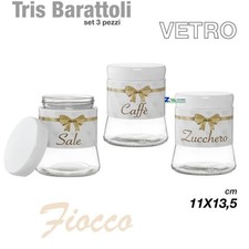 THREE SET 3 pcs KITCHEN JARS