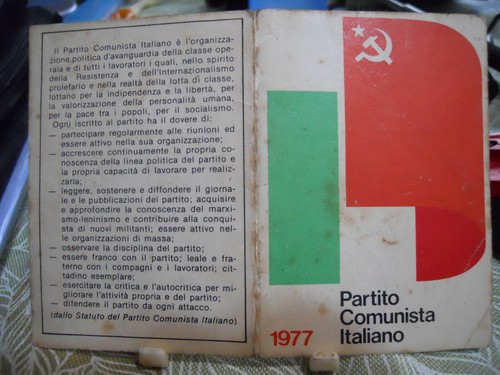 Tessera pci partito - tessera,